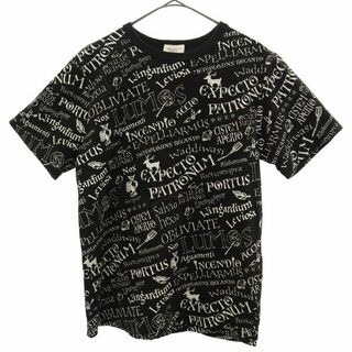 ウィザーディングワールドオブハリーポッター プリント 半袖 Tシャツ S ブラック THE WIZARDING WORLD HarryPotter メンズ(Tシャツ/カットソー(半袖/袖なし))