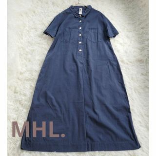 MARGARET HOWELL/MHL コットン100％シャツワンピ　サイズⅠ