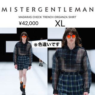 ミスタージェントルマン(MISTERGENTLEMAN)の【MISTERGENTLEMAN】トレンチチェックシャツ【定価¥42,000】(シャツ/ブラウス(長袖/七分))