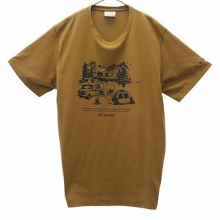 Columbia - コロンビア アウトドア プリント 半袖 Tシャツ M ブラウン Columbia メンズ