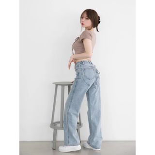 Ribbon hip denim andmary M(デニム/ジーンズ)