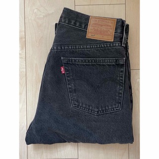 Levi's - 501ジーンズ　SPLICED ブラック　WORN IN【W27】