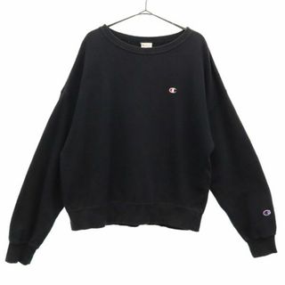 チャンピオン(Champion)のチャンピオン 長袖 トレーナー L ブラック Champion スウェット レディース(トレーナー/スウェット)