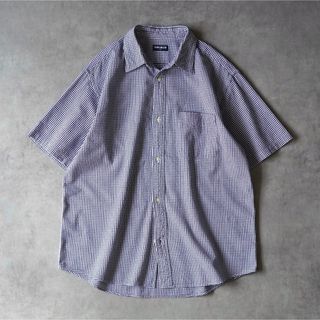 VINTAGE - 00s OLD UNIQLO シアサッカー チェックシャツ 半袖シャツ