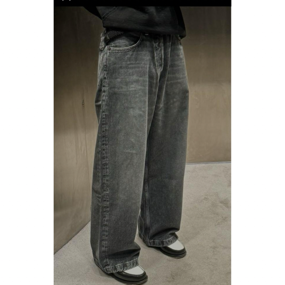 acne studios 1989 grim black ワイドバギーデニム パンツ acne studios 1989 grim black ワイドバギーデニム パンツ