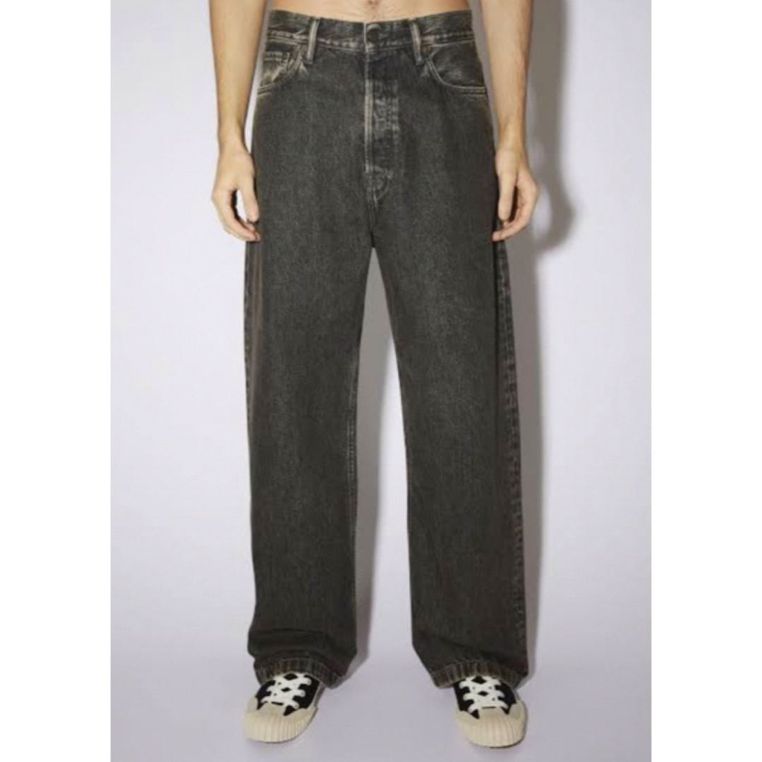 acne studios 1989 grim black ワイドバギーデニム パンツ acne studios 1989 grim black ワイドバギーデニム パンツ
