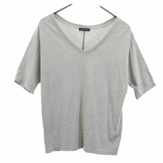 ジャーナルスタンダード(JOURNAL STANDARD)のジャーナルスタンダード 日本製 半袖 Vネック Tシャツ F グレー系 JOURNAL STANDARD レディース(Tシャツ(半袖/袖なし))