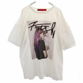 エーエフワイエフ フォトプリント 半袖 Tシャツ F ホワイト AFYF メンズ(Tシャツ/カットソー(半袖/袖なし))