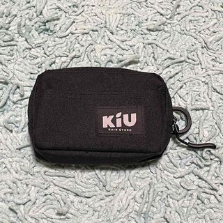 キウ(KiU)のKiU キウ 小物入れ はっ水 600D ポーチ M ブラック(ポーチ)