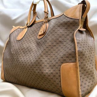 グッチ(Gucci)の超特大 GUCCI オールドグッチ ボストンバッグ 旅行鞄 マイクロGG PVC(ボストンバッグ)