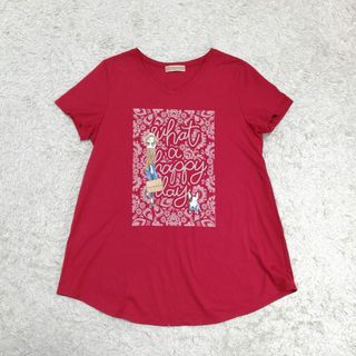 エンリコドマーニ　半袖Tシャツ　カットソー　ENRICODOMANI　赤　レッド(Tシャツ(半袖/袖なし))