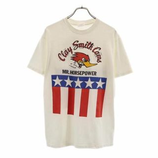 ヘインズ(Hanes)のヘインズ 80s USA製 ヴィンテージ クレイスミス プリント 半袖 Tシャツ L 白 Hanes メンズ(Tシャツ/カットソー(半袖/袖なし))