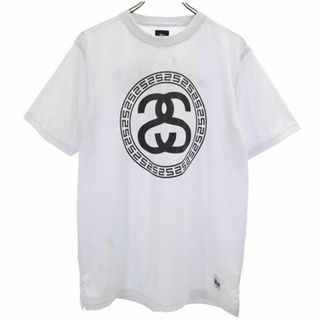 ステューシー(STUSSY)のステューシー 半袖 Tシャツ M 白系 STUSSY メンズ(Tシャツ/カットソー(半袖/袖なし))