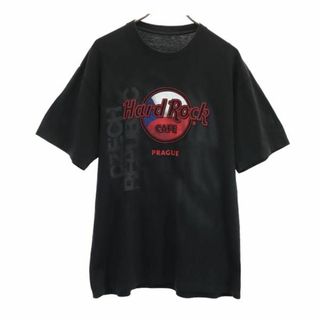 ハードロックカフェ ロゴプリント 半袖 Tシャツ L 黒 HARD ROCK CAFE メンズ