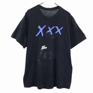 トリプルエックス プリント 半袖 Tシャツ XL ブラック系 XXX メンズ(Tシャツ/カットソー(半袖/袖なし))