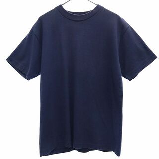 クローバーリーフ スカジャン刺繍 半袖 Tシャツ ネイビー CLOVERLEAF クルーネック CL70270 メンズ(Tシャツ/カットソー(半袖/袖なし))