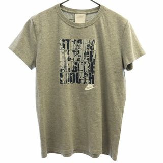 ナイキ(NIKE)のナイキ プリント 半袖 Tシャツ L グレー系 NIKE レディース(Tシャツ(半袖/袖なし))