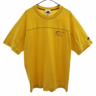 アディダス(adidas)のアディダス プリント 半袖 Tシャツ L イエロー adidas メンズ(Tシャツ/カットソー(半袖/袖なし))