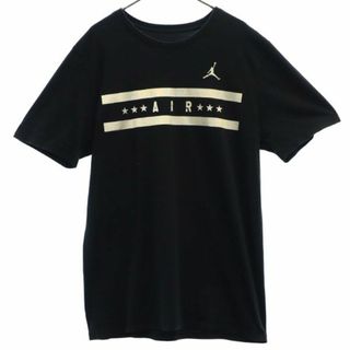 エアジョーダン プリント 半袖 Tシャツ M ブラック AIR JORDAN メンズ(Tシャツ/カットソー(半袖/袖なし))