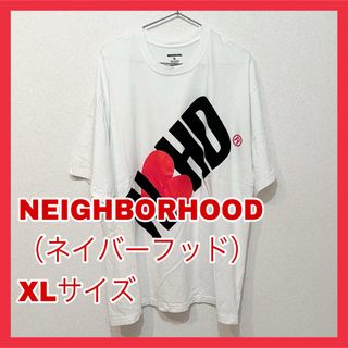 ネイバーフッド(NEIGHBORHOOD)の【新品♪︎試着のみ】ネイバーフッド　半袖Tシャツ　ホワイト　XLサイズ(Tシャツ/カットソー(半袖/袖なし))