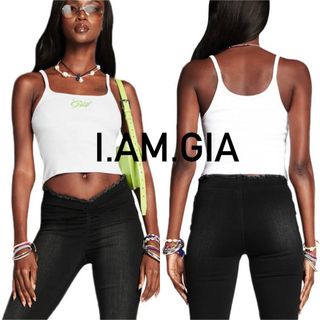 ユニフ(UNIF)のセレブ愛用 【 I.AM.GIA  キャミ 】iamgia y2k ホワイト(キャミソール)