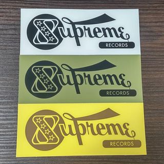 Supreme - Supreme Records シュプリーム レコード ステッカー 3枚セット