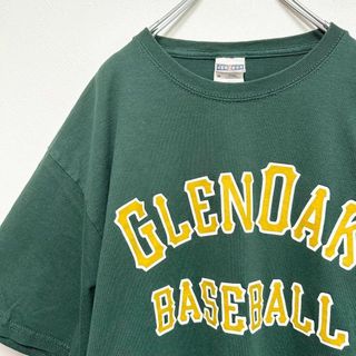 ビンテージ古着　GLENOAK BASEBALL メンズ　半袖tシャツ　緑(Tシャツ/カットソー(半袖/袖なし))