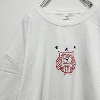 M&O Gold メキシコ製　ビンテージ古着　アニマル　刺繍　半袖　tシャツ(Tシャツ/カットソー(半袖/袖なし))