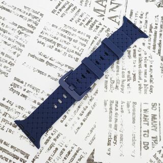 AppleWatch 38/40/41 シリコンバンド [09] ブルー(腕時計)