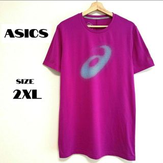 アシックス(asics)のアシックス　tシャツ　半袖　カジュアル　スポーツ　ロゴ　ユニセックス　紫　3Ｌ(Tシャツ(半袖/袖なし))