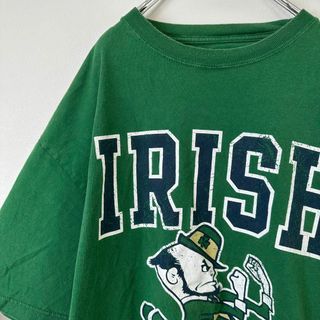 ビンテージ　古着　メンズ　ノートルダム　IRISH プリント　半袖tシャツ(Tシャツ/カットソー(半袖/袖なし))