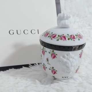 Gucci - GUCCI アロマキャンドル 6814 ルガーノ ライオン ポーセリン ローズ