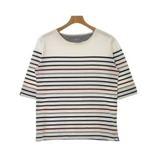 SHIPS - SHIPS シップス Tシャツ・カットソー L 白x黒x赤等(ボーダー) 【古着】【中古】