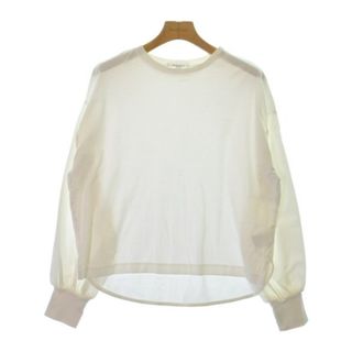 オペークドットクリップ(OPAQUE.CLIP)のOPAQUE.CLIP Tシャツ・カットソー 38(M位) 白 【古着】【中古】(カットソー(半袖/袖なし))