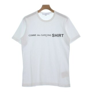 コムデギャルソンシャツ(COMME des GARCONS SHIRT)のCOMME des GARCONS SHIRT Tシャツ・カットソー M 白 【古着】【中古】(Tシャツ/カットソー(半袖/袖なし))