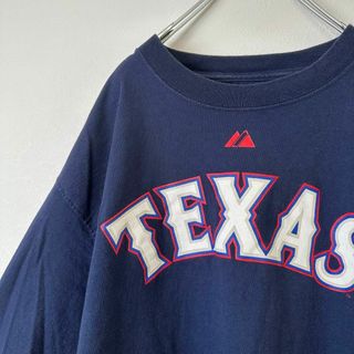 メジャーリーグベースボール(MLB)のビンテージ　古着　MLB TEXAS テキサス　メンズ　半袖tシャツ　Lサイズ(Tシャツ/カットソー(半袖/袖なし))