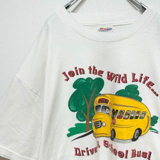 90s ビンテージ　古着　メンズ　レトロ　プリント　半袖tシャツ　L(Tシャツ/カットソー(半袖/袖なし))