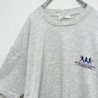 90s ビンテージ　古着　USA製　ベースボール　プリント　半袖　tシャツ　XL(Tシャツ/カットソー(半袖/袖なし))