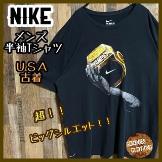 ナイキ(NIKE)のチャンピオン ナイキ ロゴ メンズ ビッグシルエットUSA古着 半袖 Tシャツ(Tシャツ/カットソー(半袖/袖なし))