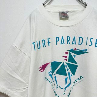 90s ビンテージ　古着　TURF PARADISE プリント　半袖　tシャツ(Tシャツ/カットソー(半袖/袖なし))