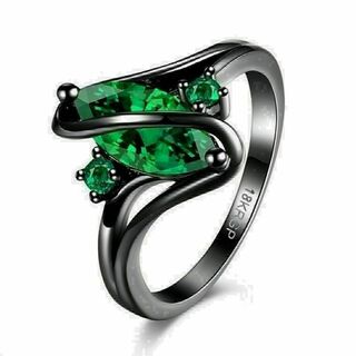 【R103】リング メンズ 　指輪　シルバー　レディース　グリーン　緑　20号(リング(指輪))
