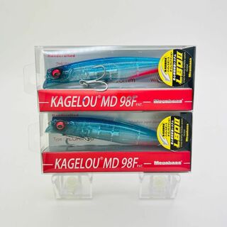 メガバス(Megabass)の新品 カゲロウ KAGELOU MD 98F BLUE CLEAR 2点セット(ルアー用品)