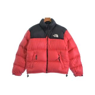 THE NORTH FACE ダウンジャケット/ダウンベスト M 赤x黒 【古着】【中古】(ダウンジャケット)