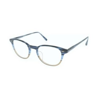 オリバーピープルズ(Oliver Peoples)のOLIVER PEOPLES オリバーピープルズ メガネ - 紺系xベージュ 【古着】【中古】(サングラス/メガネ)