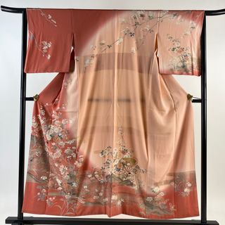 訪問着 身丈152.5cm 裄丈64cm 正絹 秀品 【中古】(着物)