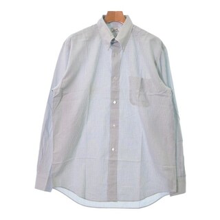HERMES エルメス カジュアルシャツ 41(XL位) 白x緑(チェック) 【古着】【中古】