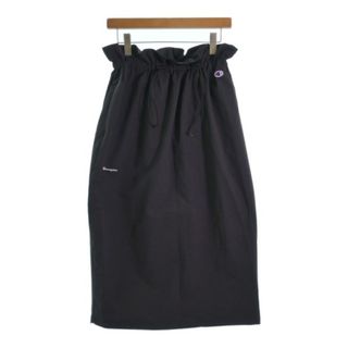 チャンピオン(Champion)のCHAMPION チャンピオン ロング・マキシ丈スカート M 黒 【古着】【中古】(ロングスカート)