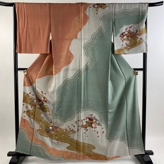 訪問着 身丈162cm 裄丈66cm 正絹 名品 【中古】(着物)