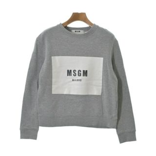 エムエスジイエム(MSGM)のMSGM エムエスジーエム スウェット XS グレー 【古着】【中古】(トレーナー/スウェット)