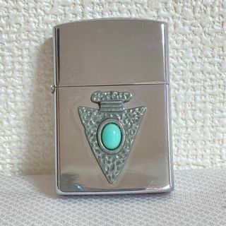 ヴィンテージ(VINTAGE)のzippo ジッポー　ガスライター　STAR 　Z-plus！　ターコイズ(その他)